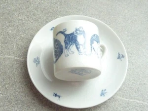 Espressotasse m. Unterteller -Katzenmotiv- - Bild 1 von 4