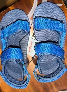 Toddler Boys' Size 9 Zion Blue Sandals Cat And Jack Strappy - Picture 1 of 4