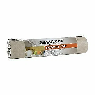 Duck Smooth Top Easy Non-adhesive Shelf Liner (2) Rolls - 10 Sqft X 12in Taupe
