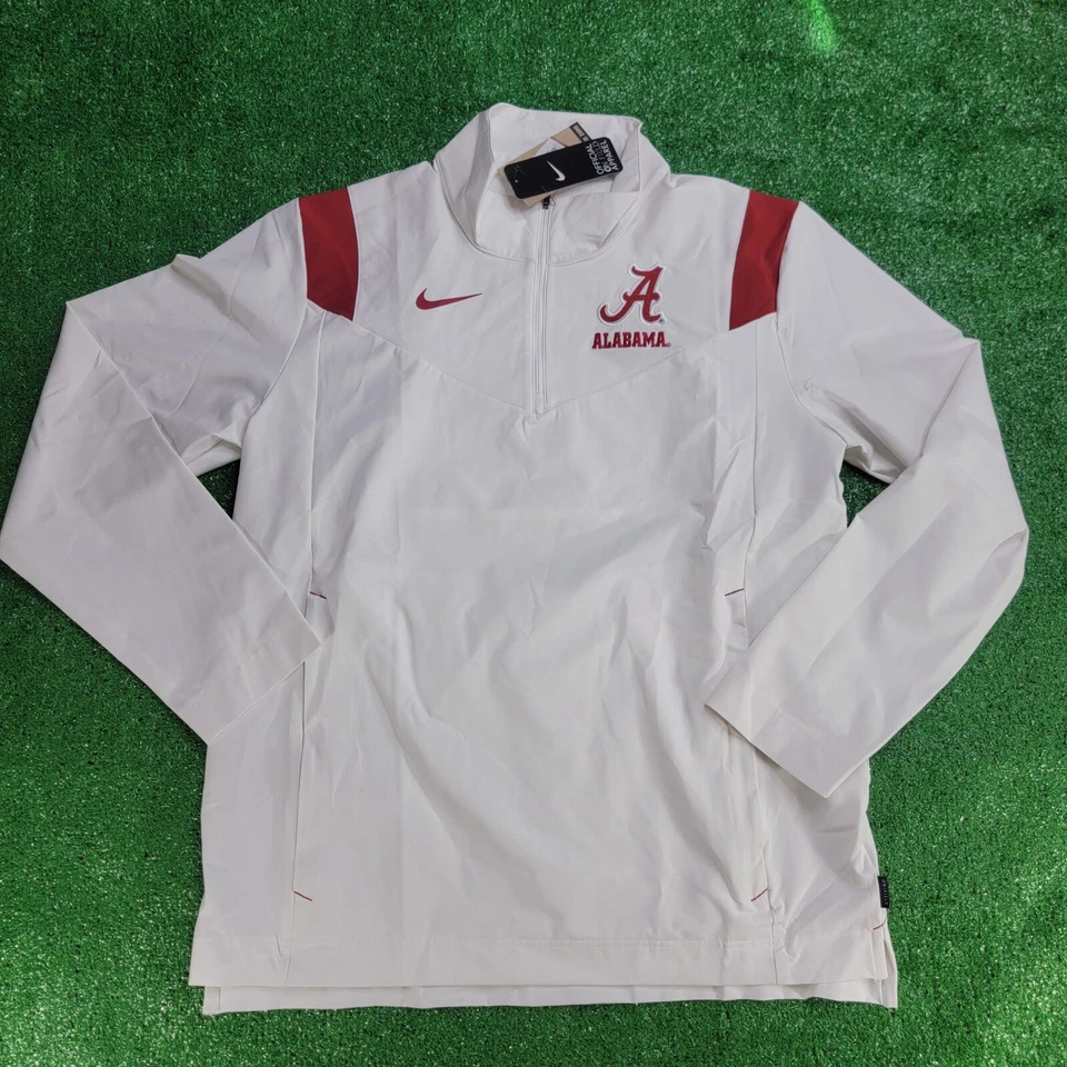 Nike On The Field Alabama Crimson Tide 1/4 Zip Windbreaker Men's Size Large