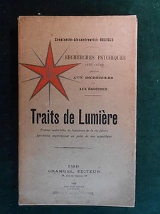 Constantin-Alexandrowitch BODISCO, Recherches Psychiques. Traits de Lumière 1892 - Picture 1 of 7