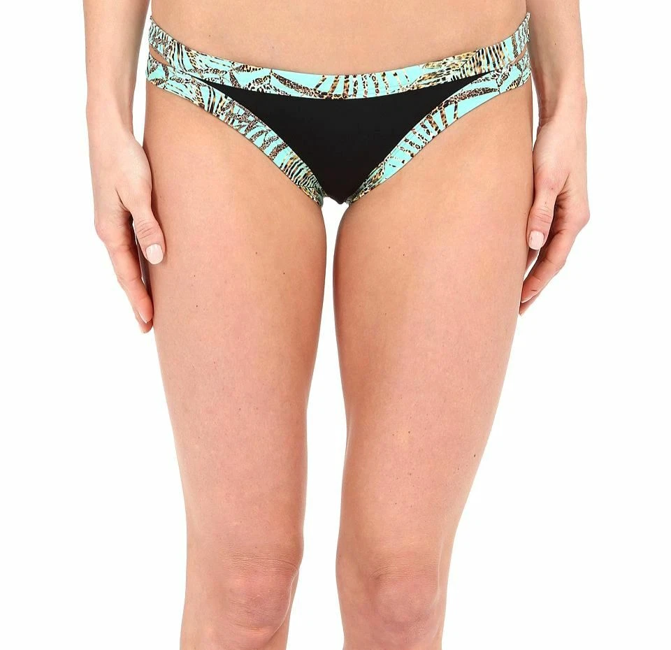 $72 L*Space Mujer Negro Piscinas y Palmeras Charlie Clásico Bikini Parte Inferior de Natación Talla L Foto 1 de 1