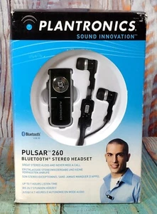Plantronics Sound Innovation PULSAR 260 Bluetooth Stereo Headset - NEW - Picture 1 of 7