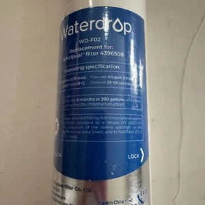 Waterdrop Wd-f02 Refrigerator Water Filter New Sealed E2 - Picture 1 of 3