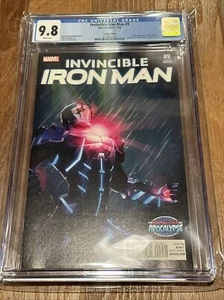 CGC 9.8 Invincible Ironman #9 - Turcotte - 2016 1st full App of Riri VARIANT - Picture 1 of 6