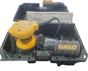 DeWalt DW421 Random Orbit Corded Palm Sander In Case w/Manual/Sander Sheets - Picture 1 of 8