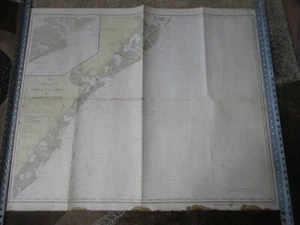 GIANT 1921 U.S.C. & G.S. N.J. East Coast Map Little Egg Inlet to Hereford Inlet - Picture 1 of 9