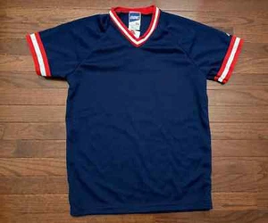 NEW KIDS 1985 BIKE ATHLETIC BASEBALL JERSEY YOUTH XL BLUE VINTAGE 80's NWT v e - Picture 1 of 6