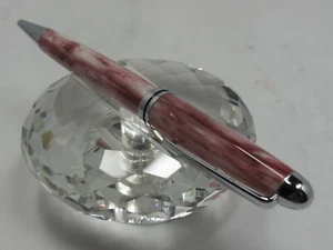GORGEOUS HIGH QUALITY HANDMADE DESIGNER CHERRIES & CREAM PEARL ACRYLIC TWIST BP - Picture 1 of 4