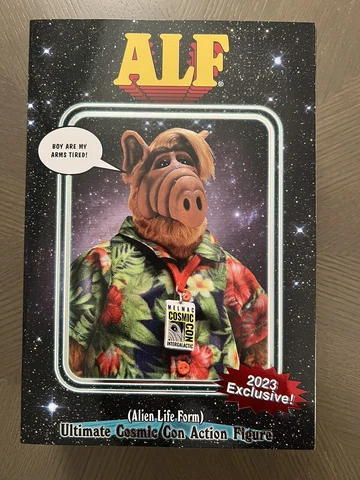 2023 SDCC Exclusive NECA "Melmac Cosmic Con" Ultimate ALF Action Figure Cover
