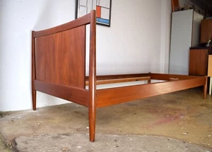 Dänisches Vintage Teak Bett 60er Bettrahmen Bettgestell von Soborg Mobler Retro - Bild 1 von 6