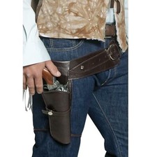 Adult's Gunman Pistol Belt Holster Cowboy Outlaw Sheriff Accessory men's Western