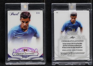 2018-19 Leaf Pearl Purple Spectrum Holofoil /4 Philippe Coutinho #43