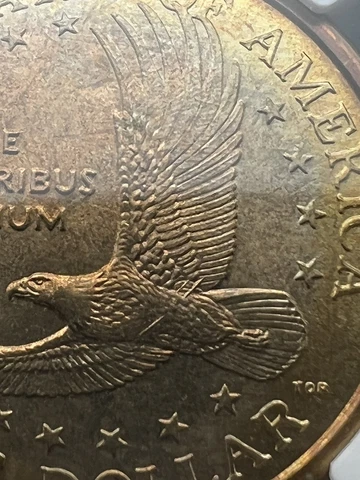 2000-P NGC MS66 FS-901 Sacagawea Dollar Coin “Wounded Eagle” / "Speared Eagle" Cover