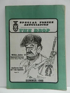 "GREEN BERET" THE DROP MAGAZINE, SUMMER 1986 ISSUE, SPECIAL FORCES ASSOCIATION - Picture 1 of 1