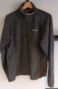 Mens Craghoppers Fleece Quarter Zip 1/4 Grey medium outdoors hiking walking - Picture 1 of 8