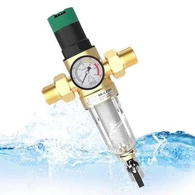 3/4 Pollici Regolabile Riduttore Di Pressione Acqua, DN 20 Ottone Addensato Ridu - Immagine 1 di 4