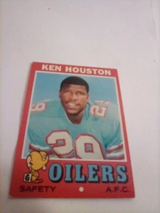 Tarjeta de fútbol americano Topps Ken Houston Rookie #113 1971 Houston Oilers envío gratuito - Imagen 1 de 2
