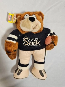Vintage 1991 New Orleans Saints Football 8" Teddy Bear Plush NWT - Picture 1 of 8