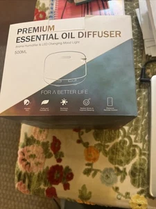 Asakuki Diffusore di Oli Essenziali 500ml Umidificatore di Aromi Luce LED Umore - Foto 1 di 3