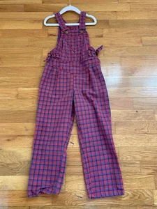 80's 90's Vintage Childrens Osh Kosh Bgosh Overalls Striped Multi Color Retro 3T - Picture 1 of 5
