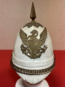 Casco con púas de médula de infantería estadounidense M1880 - Museo Militar de campo de batalla Gettysburg - Imagen 1 de 20