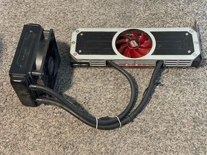 AMD Radeon R9 295x2 8GB GDDR5 PCI-E 3.0 Dual GPU werkseitig wassergekühlt kostenloser Versand - Bild 1 von 15