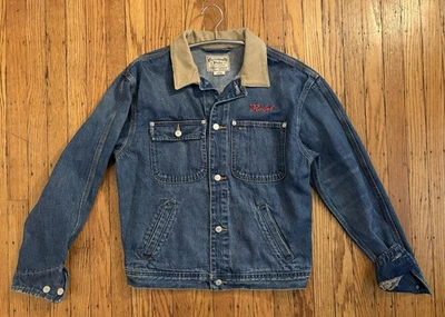 Мужская джинсовая куртка дальнобойщика Polo Ralph Lauren Tiger 1967 размер SM - Изображение 1 из 4