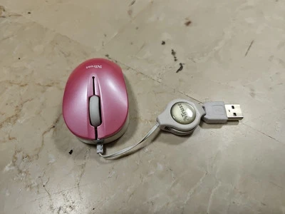 Trust mouse con filo allungabile rosa economico 16154-03 Foto 1 de 2
