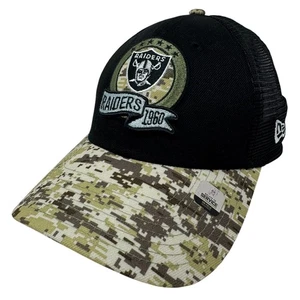 Las Vegas Raiders New Era Salute to Service 9Forty Camo Cap Truckermütze Snapback - Bild 1 von 8