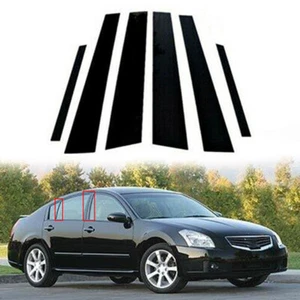 6pcs Door Side Window Pillar posts Trim Moulding Fit For Nissan Maxima 2009-15 - Picture 1 of 20