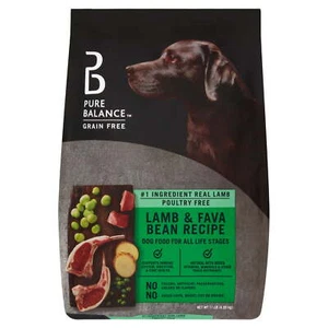 Pure Balance Lamb & Fava Bean Recipe Dry Dog Food, Grain-Free,11 lbs - Picture 1 of 8