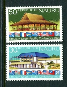 "Estampillas de bienvenida"" Nauru 1975 para delegados de la Comisión del Pacífico Sur MUH - Imagen 1 de 1