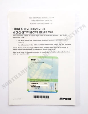 Microsoft Windows Server 2008 DELL 5 User CALs TR502 Client Access Licence - VAT - Image 1 of 2