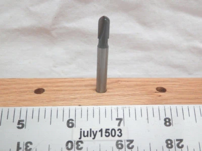 (1) NUEVA MLCS 1/4" D Broca de nariz redonda Broca de enrutador con punta de carburo Vástago de 1/4" n2 Foto 1 de 4