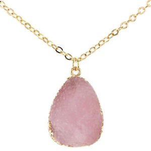 New Natural Quartz Crystal Stone Chakra Healing Gemstone Pendant Necklace Gift