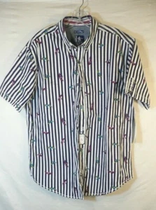 STARS & STRIPES e Women's NWT($52) SHIRT Size XL button-down short sleeve "B - Picture 1 of 12