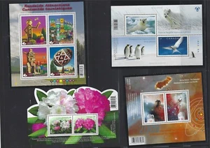 Canada 2009 Flower Space Road Faunas #2318,2323,2327b,2335 4 Souvenir Sheets MNH - Picture 1 of 1