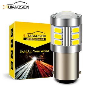 Ruiandsion BA15D Ampoule LED Voiture Indicateur 1004 Feux Arrière 10-60V Blanc2x - Imagen 1 de 11