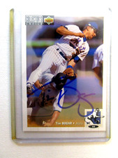 Signed Autographed TIM BOGAR NEW YORK METS #55 - UPPER DECK COLLECTOR'S CHOICE 1