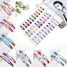 10Pcs Kids Girl Baby Princess Hair Accessories Slides Snap Hair BB Clips Slid