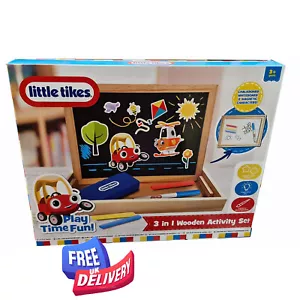 Juego de actividades de madera Little Tikes 3 en 1 bolígrafos, tizas, etc. - Imagen 1 de 2