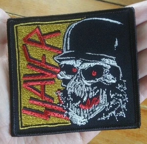 Slayer - Laughing Skull - Concert Patch Heavy Metal Band Embroidered Iron On - Picture 1 of 6