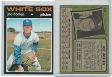 1971 Topps Baseball, #345 Joe Horlen, Chicago White Sox