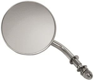 Chrome 4" Round Mirror For Harley Chopper Bobber Custom 47010 - Picture 1 of 1