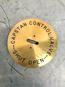 Capstan Control Valve Open Shut Cover M6150022 2030-99-760-7598 - Picture 1 of 5