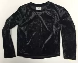 Colorful Planet Girls Long Sleeve Plush Velour Top Black XL 14/16 - Picture 1 of 4