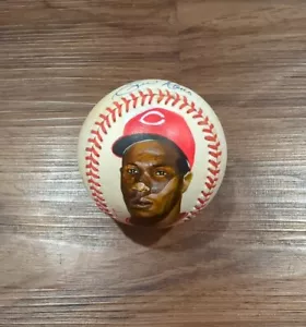 SELTEN Eric Davis signierter & handbemalter Bildball MLB Baseball rot Kunst 1/1 - Bild 1 von 6