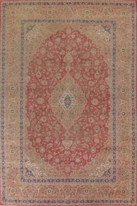 Vintage Floral Traditional Ardakan Area Rug 10'x13' Hand-knotted Living Room Rug - Picture 1 of 12