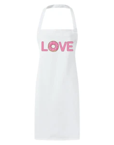 Liebe Rosa Donut Bedruckte Schürze Backen Kochen Geschenk - Bild 1 von 12
